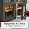 image:imageMartha Stewart French Door Air Fryer Toaster Oven Combo 34QT Countertop Convection 12in1 Bake Broil Roast Fits 12 PizzaDehydrate5 Accessories Air Fry Basket Stainless Steel Linen CreamCaviar Gray